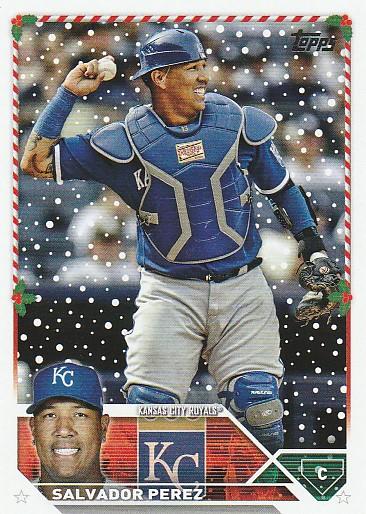 2023 Topps Holiday Salvador Perez H59 Kansas City Royals