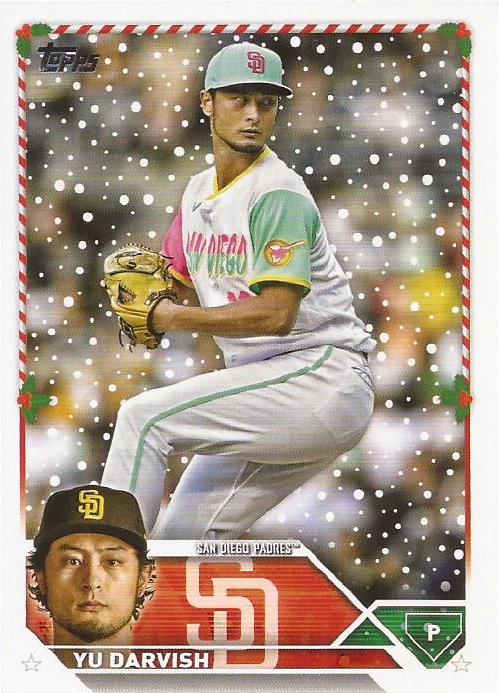 2023 Topps Holiday Yu Darvish H66 San Diego Padres