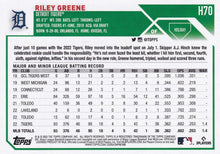 Load image into Gallery viewer, 2023 Topps Holiday Riley Greene RC H70 Detroit Tigers
