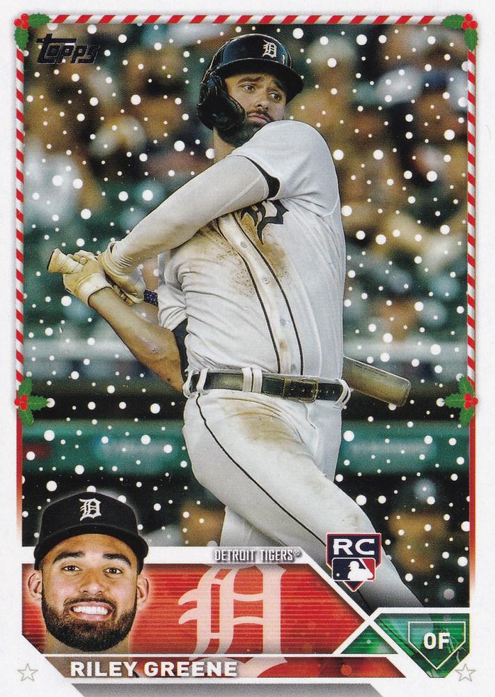 2023 Topps Holiday Riley Greene RC H70 Detroit Tigers