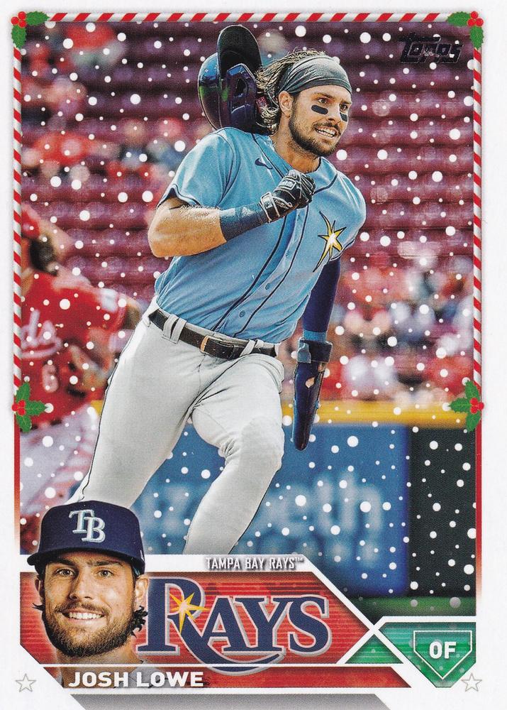 2023 Topps Holiday Josh Lowe H71 Tampa Bay Rays