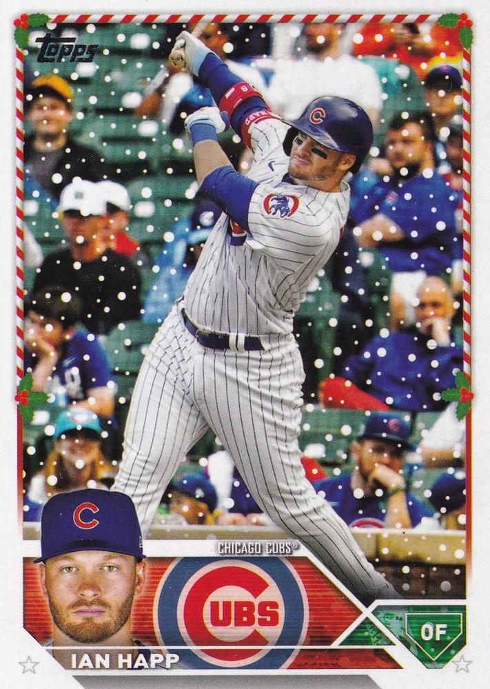 2023 Topps Holiday Ian Happ H72 Chicago Cubs