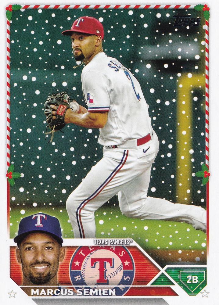 2023 Topps Holiday Marcus Semien H73 Texas Rangers