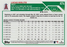 Load image into Gallery viewer, 2023 Topps Holiday Lucas Giolito H74 Los Angeles Angels
