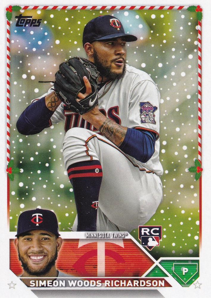 2023 Topps Holiday Simeon Woods Richardson RC H75 Minnesota Twins