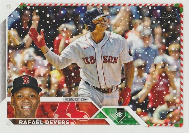 2023 Topps Holiday Rafael Devers H76 Boston Red Sox