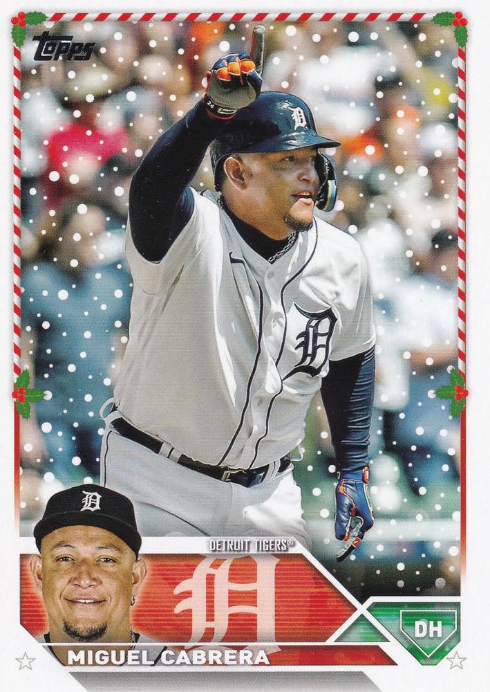 2023 Topps Holiday Miguel Cabrera H78 Detroit Tigers