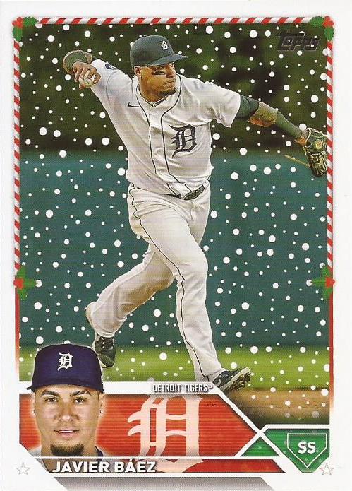 2023 Topps Holiday Javier BÃ¡ez H79 Detroit Tigers