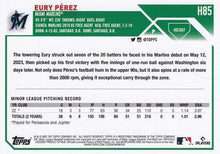 Load image into Gallery viewer, 2023 Topps Holiday Eury Pérez RC H85 Miami Marlins
