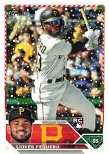 Load image into Gallery viewer, 2023 Topps Holiday Liover Peguero RC H89 Pittsburgh Pirates
