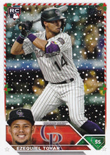 Load image into Gallery viewer, 2023 Topps Holiday Ezequiel Tovar RC H90 Colorado Rockies
