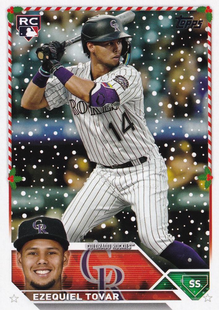 2023 Topps Holiday Ezequiel Tovar RC H90 Colorado Rockies