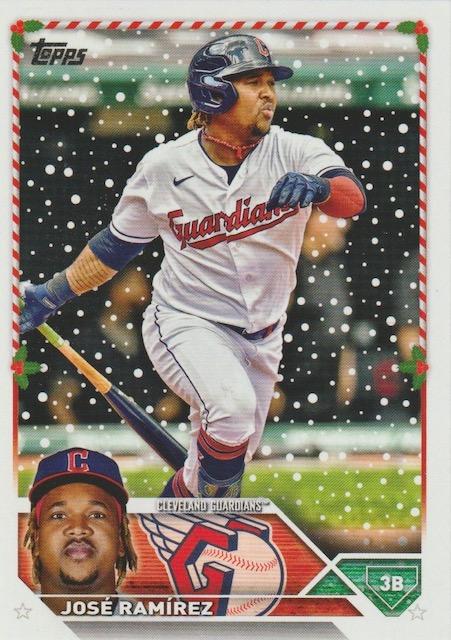 2023 Topps Holiday José Ramírez  H94 Cleveland Guardians