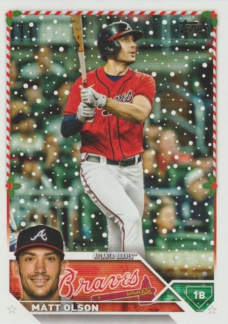 2023 Topps Holiday Matt Olson  H97 Atlanta Braves