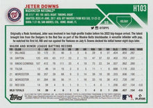 Load image into Gallery viewer, 2023 Topps Holiday Jeter Downs RC H103 Washington Nationals
