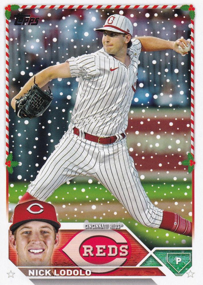 2023 Topps Holiday Nick Lodolo  H104 Cincinnati Reds