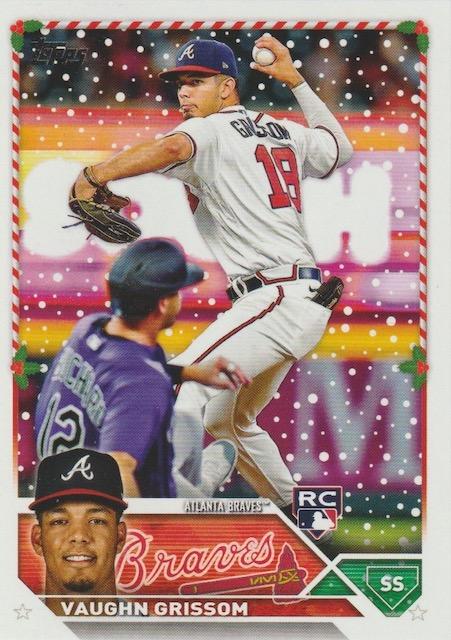 2023 Topps Holiday Vaughn Grissom RC H107 Atlanta Braves