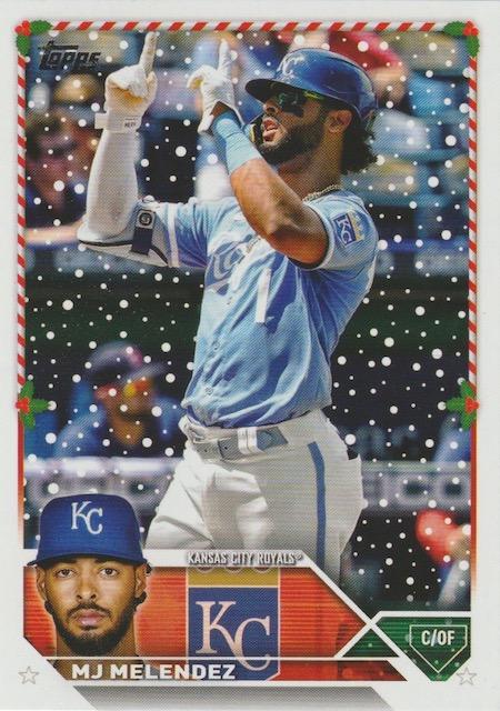 2023 Topps Holiday MJ Melendez  H110 Kansas City Royals