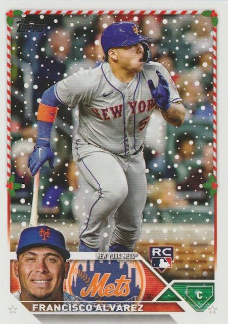 2023 Topps Holiday Francisco Alvarez RC H111 New York Mets