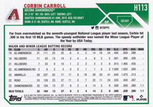 Load image into Gallery viewer, 2023 Topps Holiday Corbin Carroll RC H113 Arizona Diamondbacks
