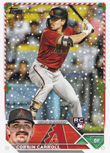 Load image into Gallery viewer, 2023 Topps Holiday Corbin Carroll RC H113 Arizona Diamondbacks
