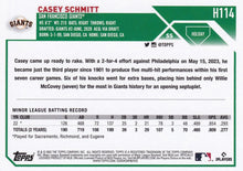Load image into Gallery viewer, 2023 Topps Holiday Casey Schmitt RC H114 San Francisco Giants
