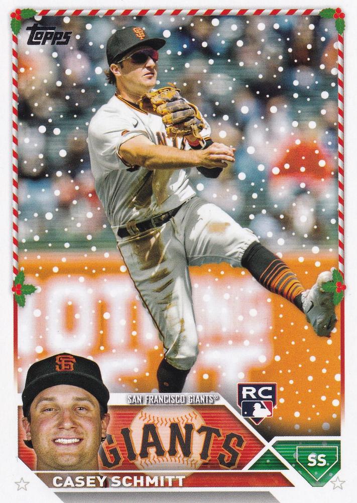 2023 Topps Holiday Casey Schmitt RC H114 San Francisco Giants