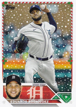 Load image into Gallery viewer, 2023 Topps Holiday Eduardo Rodriguez  H115 Detroit Tigers
