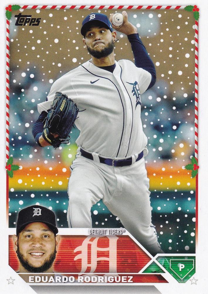 2023 Topps Holiday Eduardo Rodriguez  H115 Detroit Tigers