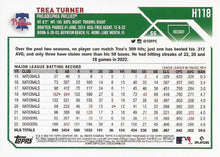 Load image into Gallery viewer, 2023 Topps Holiday Trea Turner  H118 Philadelphia Phillies
