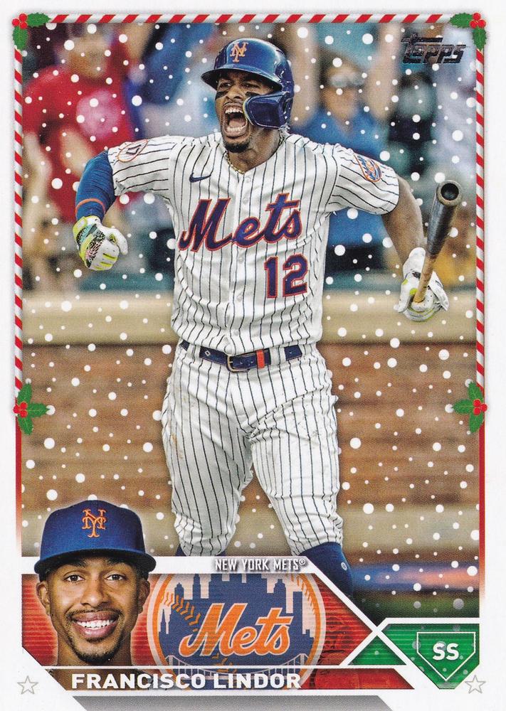 2023 Topps Holiday Francisco Lindor  H119 New York Mets