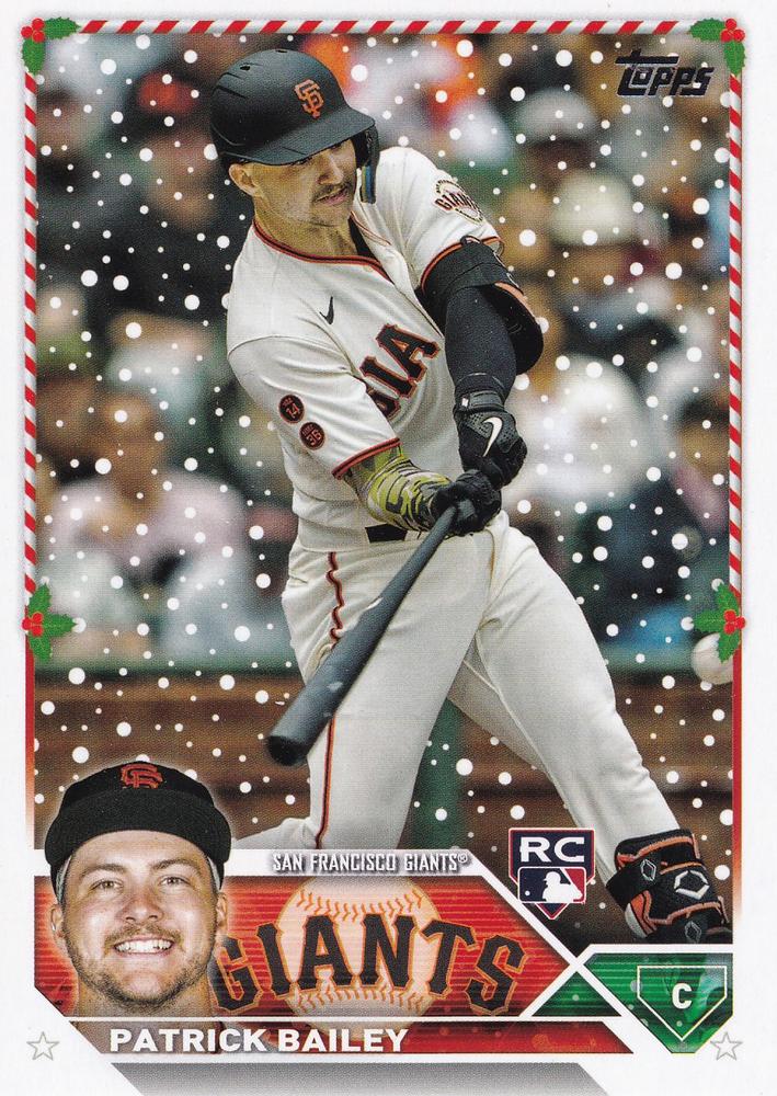 2023 Topps Holiday Patrick Bailey RC H122 San Francisco Giants