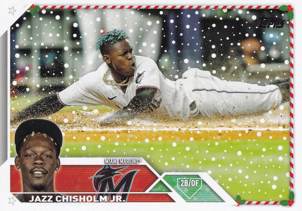 2023 Topps Holiday Jazz Chisholm Jr.  H123 Miami Marlins