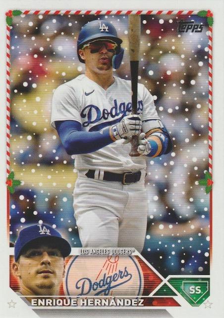 2023 Topps Holiday Enrique Hernández  H124 Los Angeles Dodgers