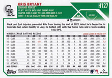 Load image into Gallery viewer, 2023 Topps Holiday Kris Bryant  H127 Colorado Rockies
