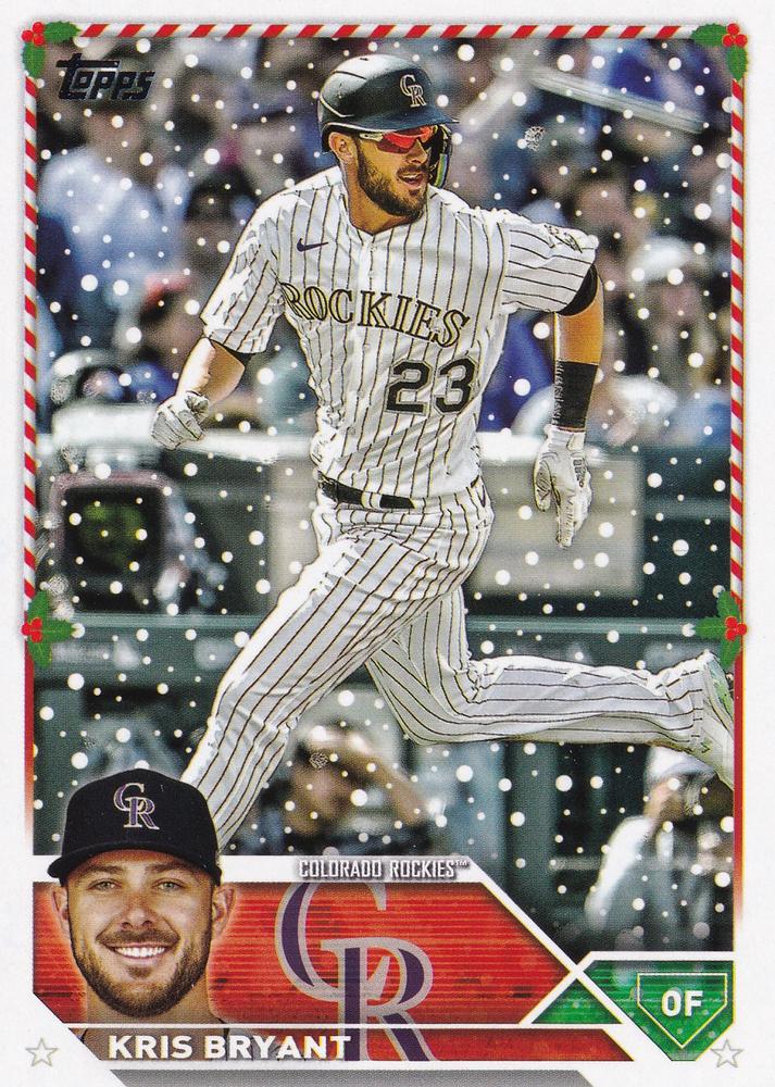 2023 Topps Holiday Kris Bryant  H127 Colorado Rockies