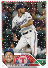 Load image into Gallery viewer, 2023 Topps Holiday Max Scherzer  H128 Texas Rangers
