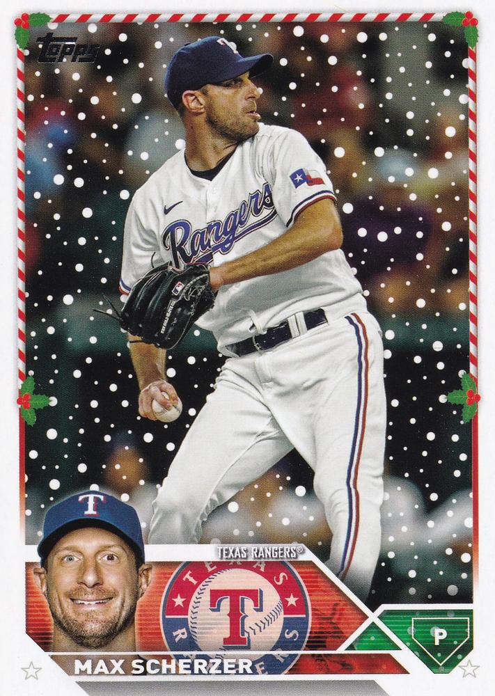 2023 Topps Holiday Max Scherzer  H128 Texas Rangers