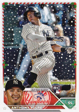 Load image into Gallery viewer, 2023 Topps Holiday Anthony Volpe RC H129 New York Yankees
