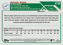 Load image into Gallery viewer, 2023 Topps Holiday Michael Busch RC H130 Los Angeles Dodgers
