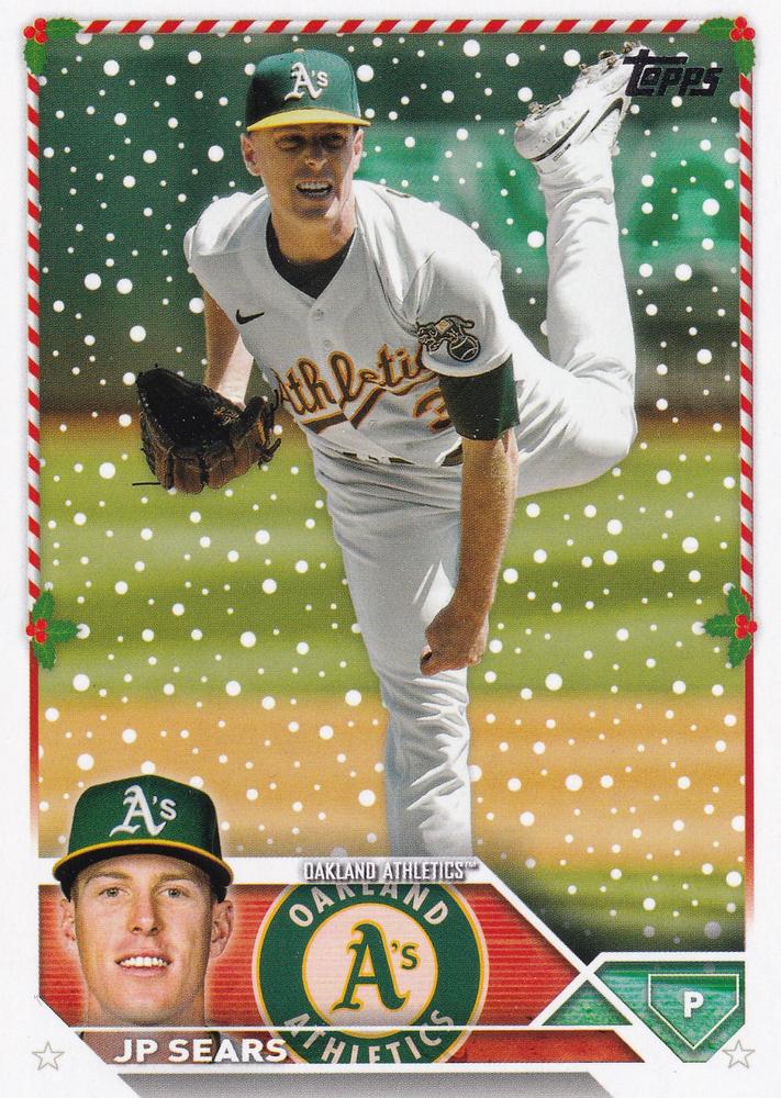 2023 Topps Holiday JP Sears  H133 Oakland Athletics