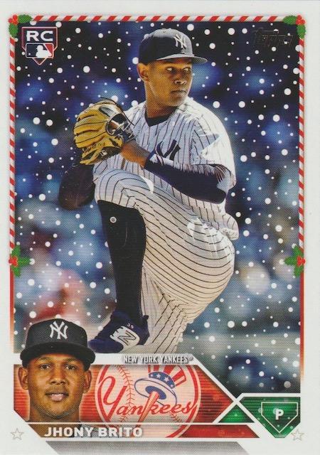 2023 Topps Holiday Jhony Brito RC H138 New York Yankees