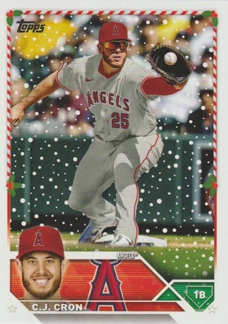 2023 Topps Holiday C.J. Cron  H139 Los Angeles Angels