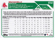 Load image into Gallery viewer, 2023 Topps Holiday Brayan Bello RC H141 Boston Red Sox
