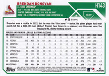 Load image into Gallery viewer, 2023 Topps Holiday Brendan Donovan  H143 St. Louis Cardinals
