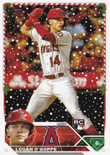 Load image into Gallery viewer, 2023 Topps Holiday Logan O&#39;Hoppe RC H144 Los Angeles Angels
