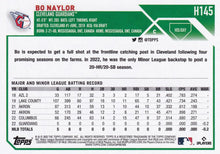 Load image into Gallery viewer, 2023 Topps Holiday Bo Naylor RC H145 Cleveland Guardians
