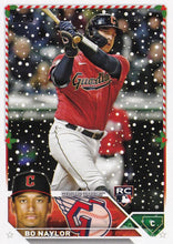 Load image into Gallery viewer, 2023 Topps Holiday Bo Naylor RC H145 Cleveland Guardians

