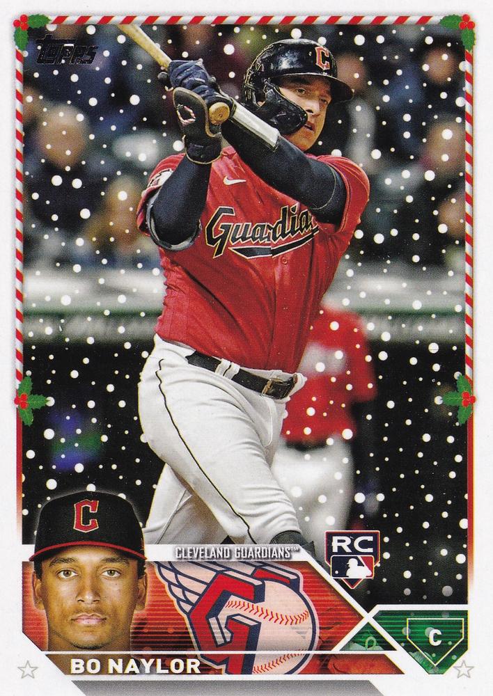 2023 Topps Holiday Bo Naylor RC H145 Cleveland Guardians