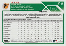 Load image into Gallery viewer, 2023 Topps Holiday DL Hall RC H147 Baltimore Orioles
